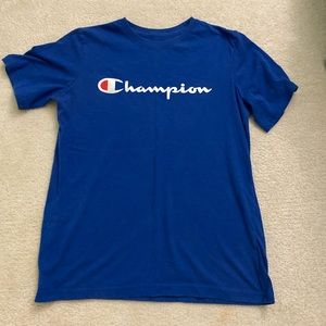 blue champion tshirt